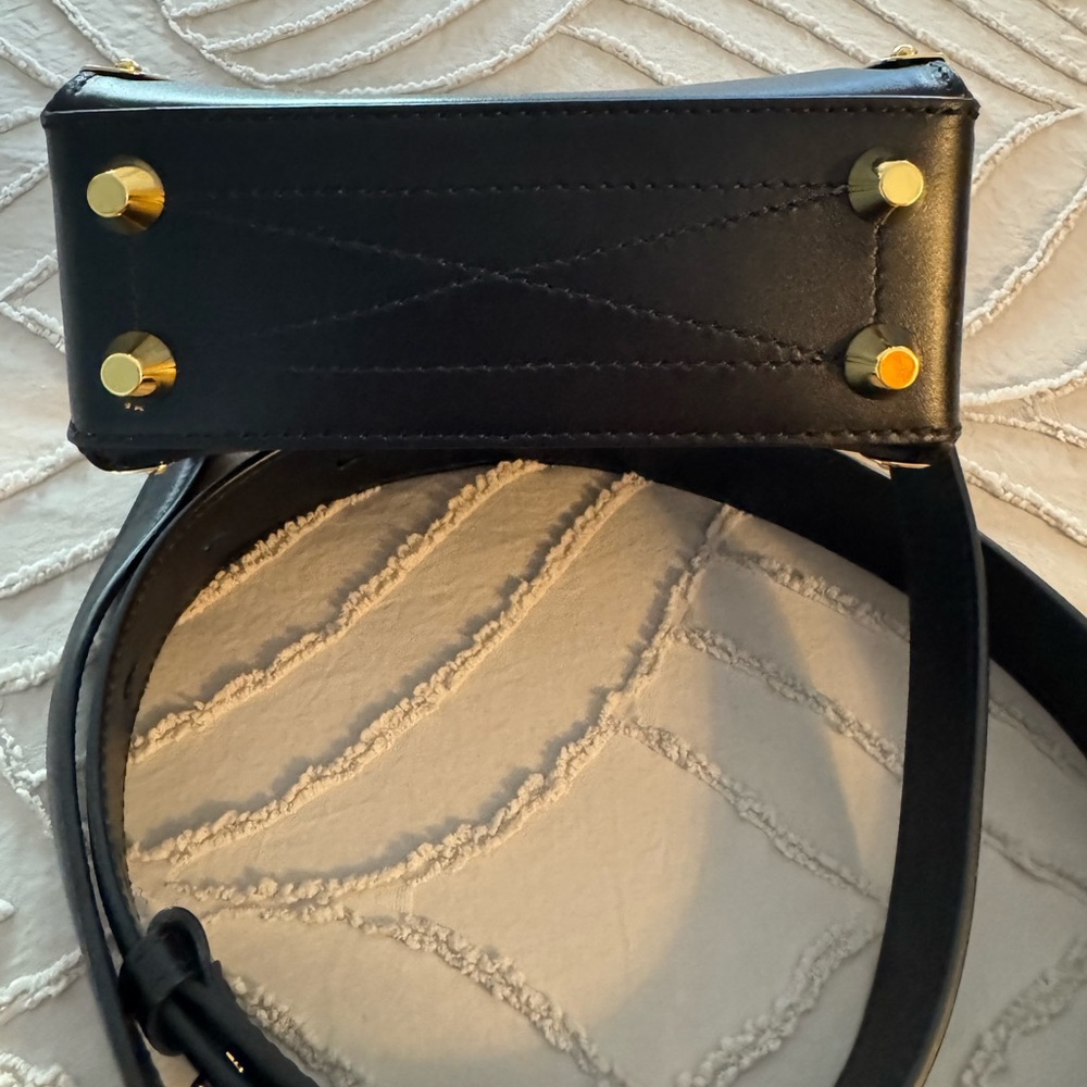 Alexander McQueen Black Crossbody with Gold Details - Picture 5 of 16